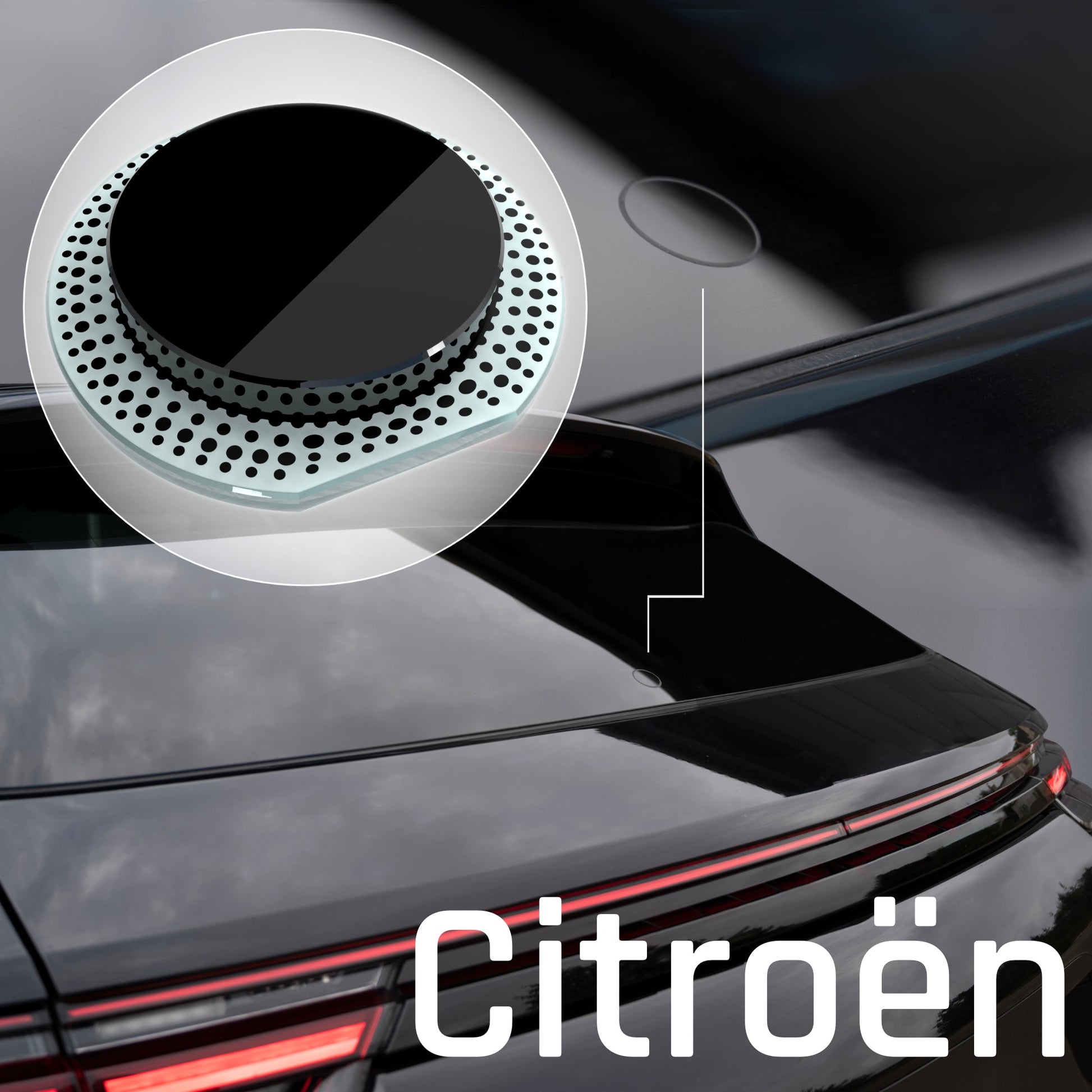 Heckwischer Echtglas Stopfen | Citroën - Heckwischerabdeckung Stopfen Heckscheibe clean Heckscheibenwischer gecleant