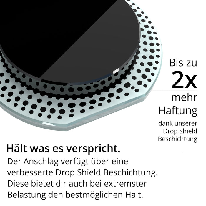 Heckwischer Echtglas Stopfen | Kia - Heckwischerabdeckung Stopfen Heckscheibe clean Heckscheibenwischer gecleantKia cee`d & ProCeed (Bj. 2012 - 2018) - Kleber14mm