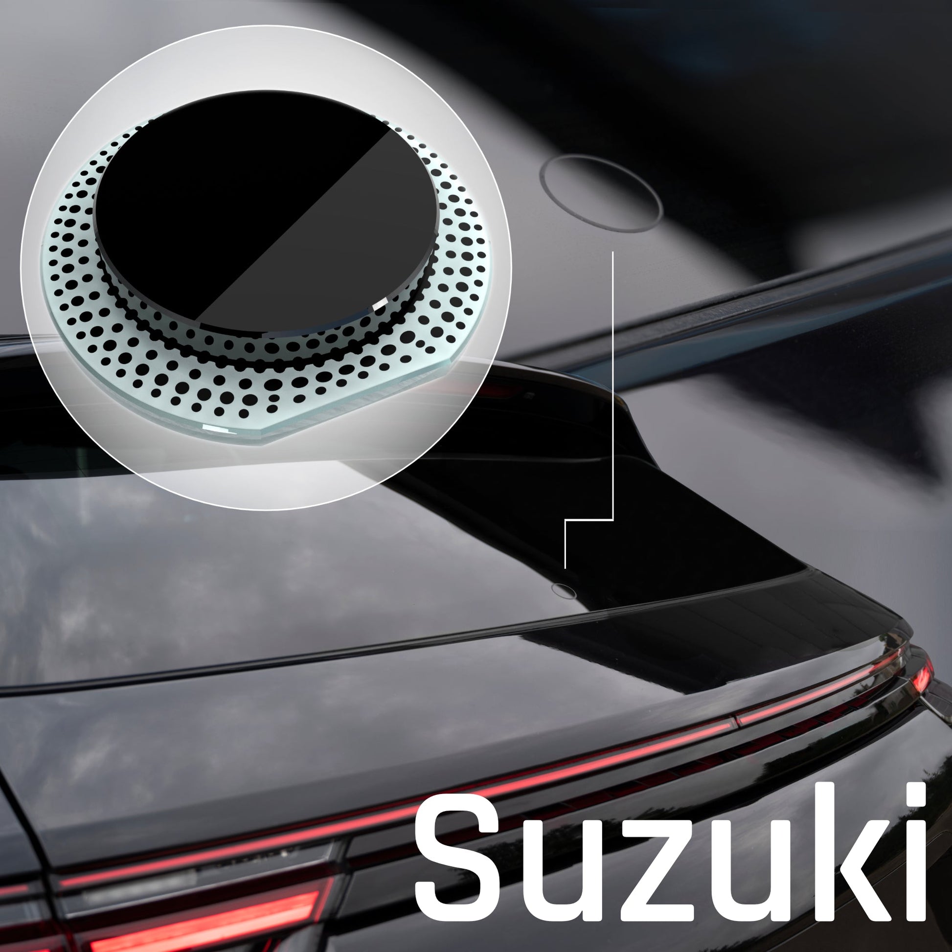 Heckwischer Echtglas Stopfen | Suzuki - Heckwischerabdeckung Stopfen Heckscheibe clean Heckscheibenwischer gecleant