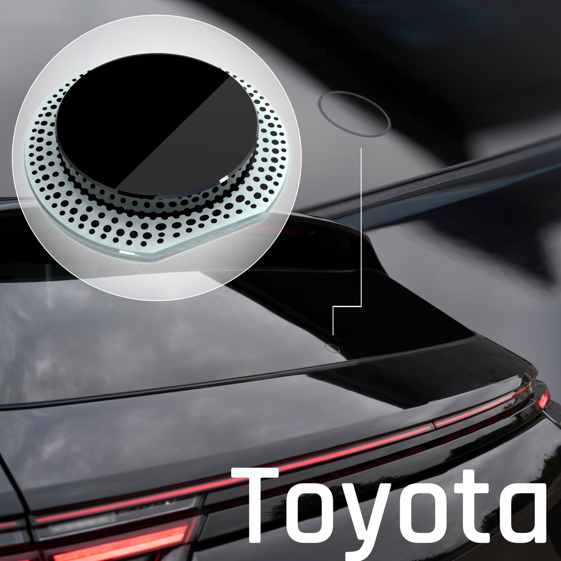 Heckwischer Echtglas Stopfen | Toyota - Heckwischerabdeckung Stopfen Heckscheibe clean Heckscheibenwischer gecleant