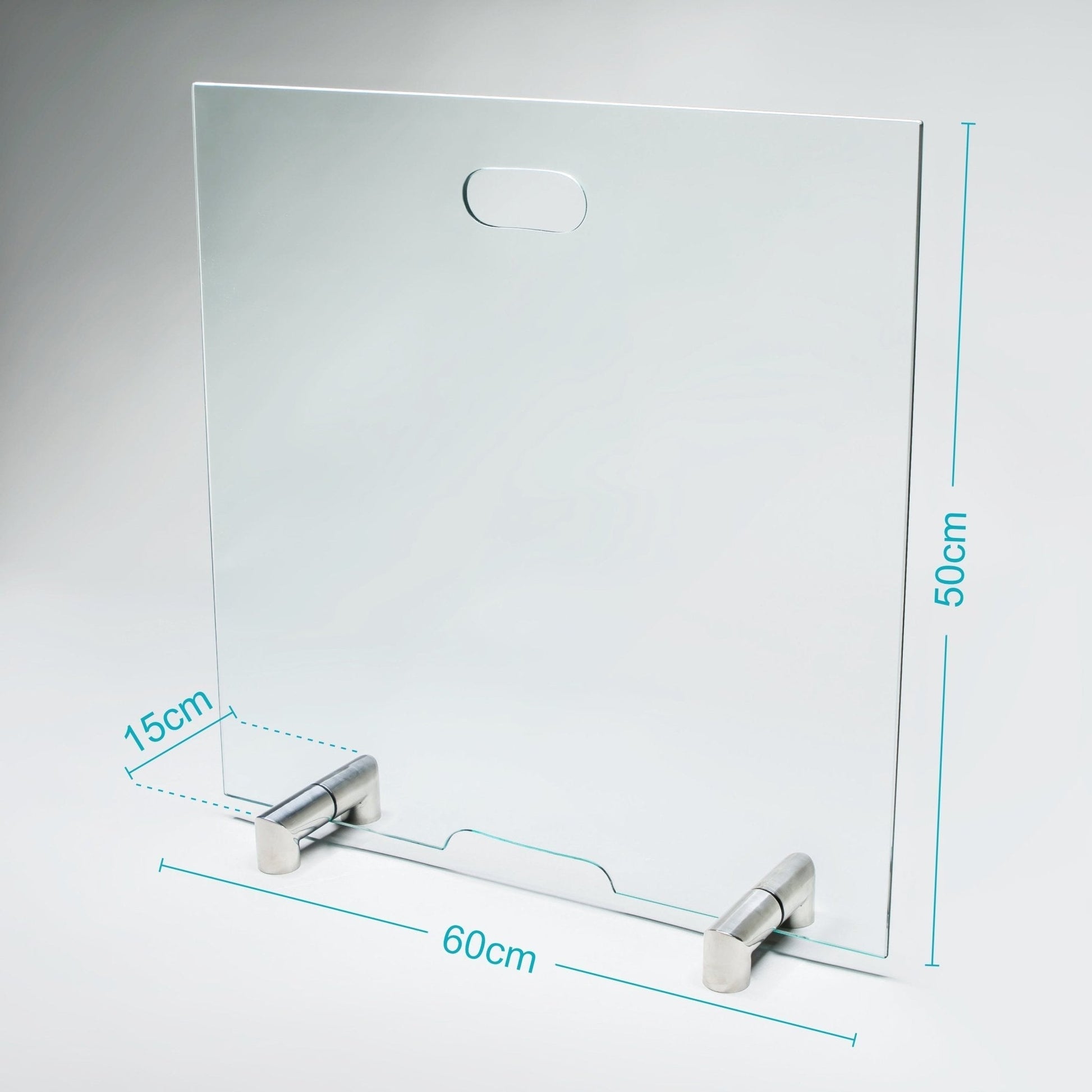 Kaminschutzgitter aus Spezial - Sicherheitsglas, Hitzeschutz Funkenschuztgitter aus echtem ESG - Glas - FIREclassic gerade - Funkenschutz