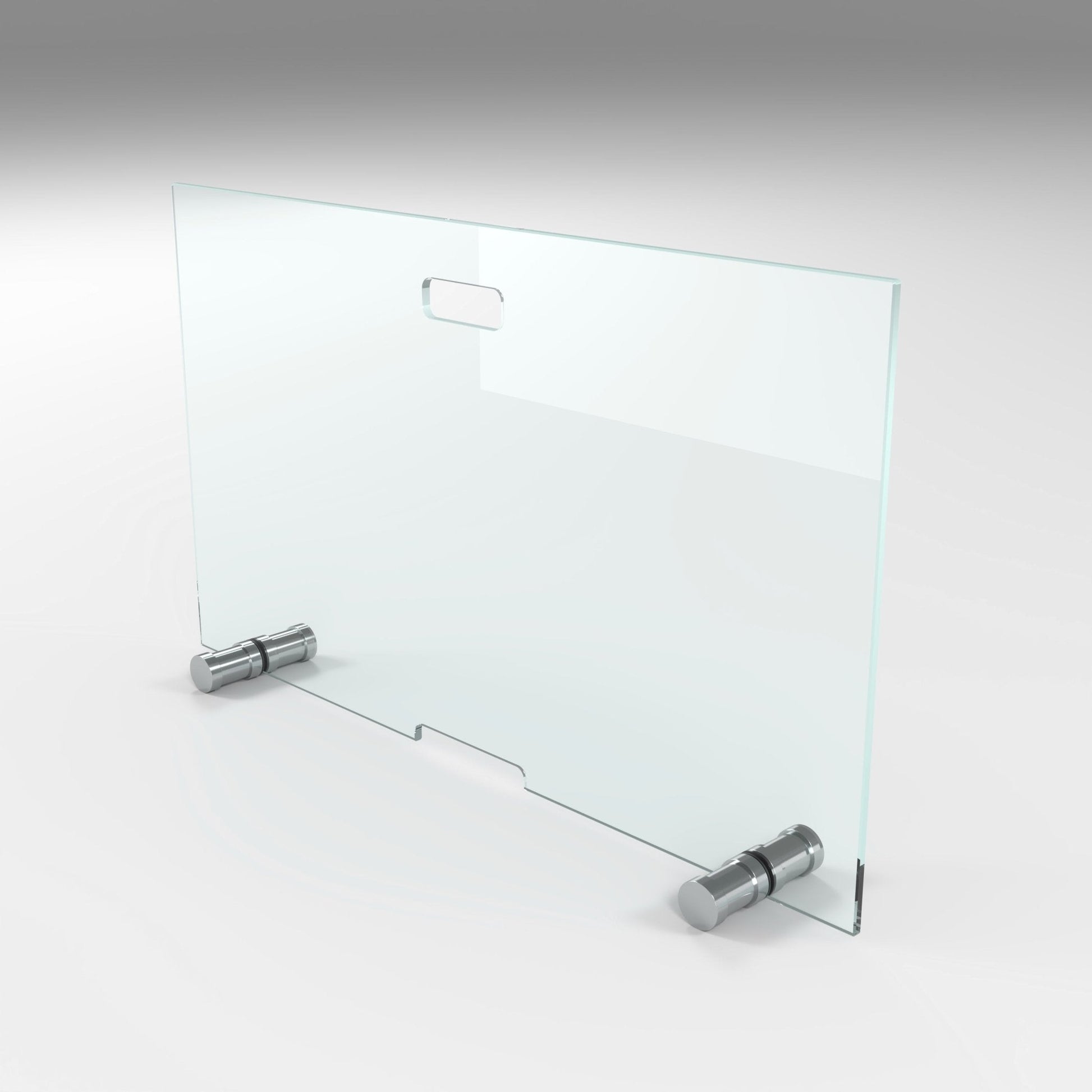 Kaminschutzgitter aus Spezial - Sicherheitsglas, Hitzeschutz Funkenschuztgitter aus echtem ESG - Glas - FIREclassic gerade - Funkenschutz