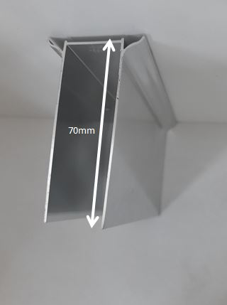 Kompatibles Wandprofil | 7,2 cm Tiefe | Extra Verstellbereich +3 cm - 195cm