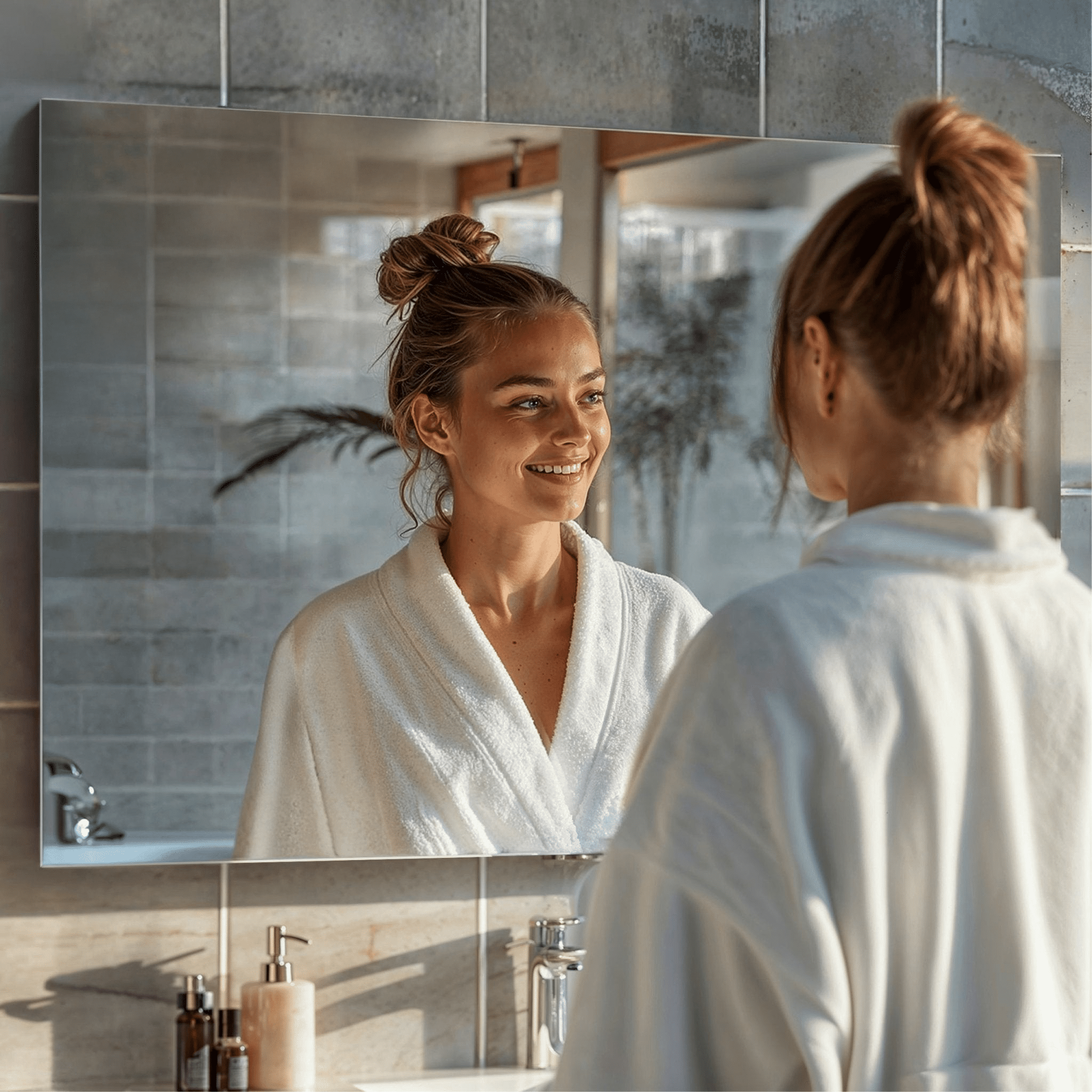 Spiegel ohne Rahmen – Eckig & poliert