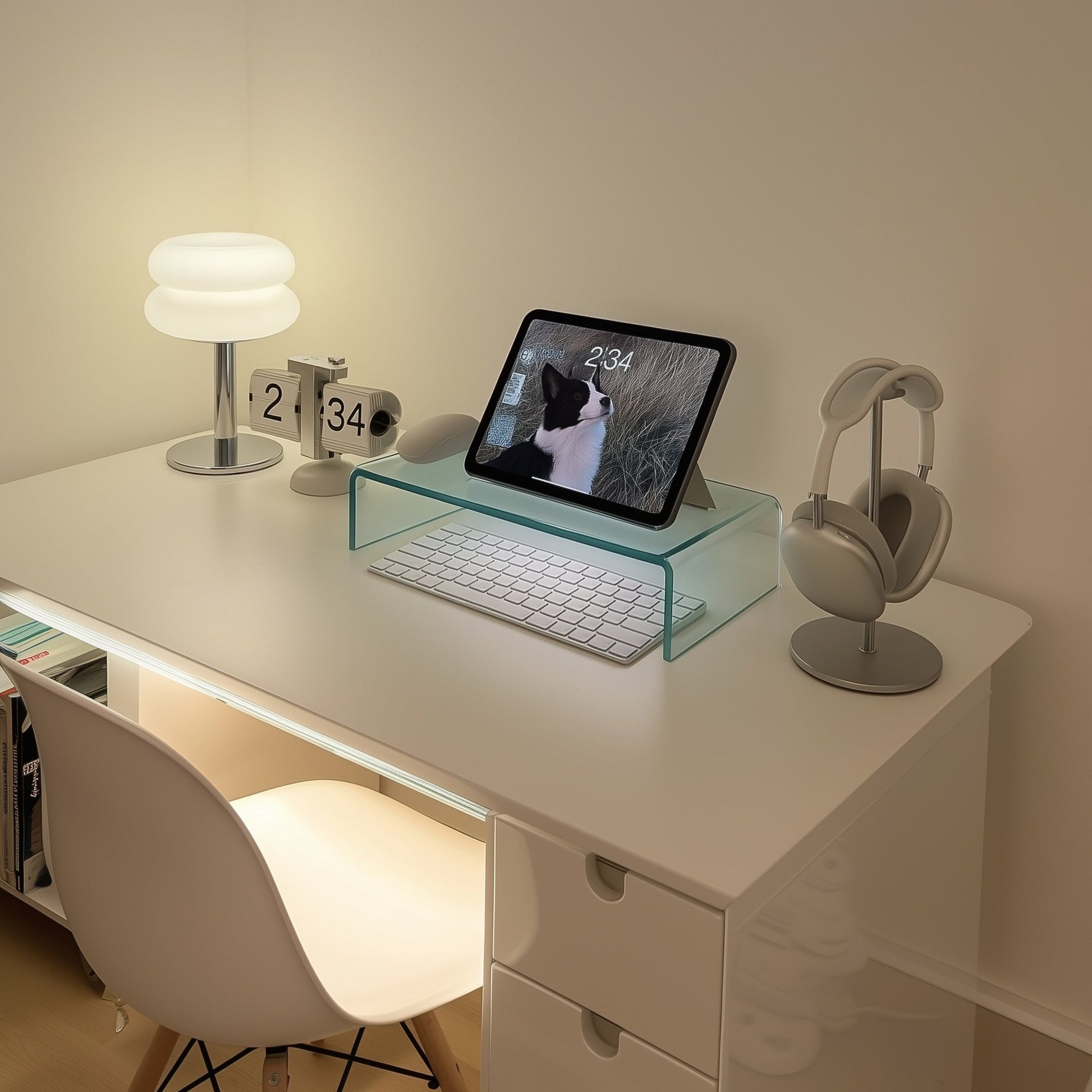 TV - Glasaufsatz Monitorerhöhung - Klarglas - TV - Glasaufsatz35x25cm11cmKlarglas