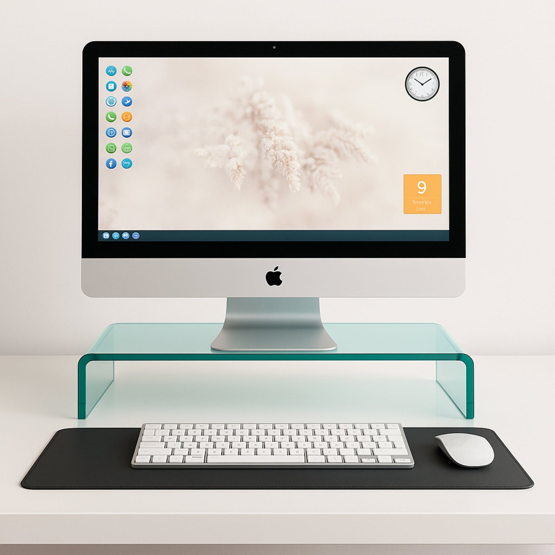 TV - Glasaufsatz Monitorerhöhung - Klarglas - TV - Glasaufsatz35x25cm11cmKlarglas