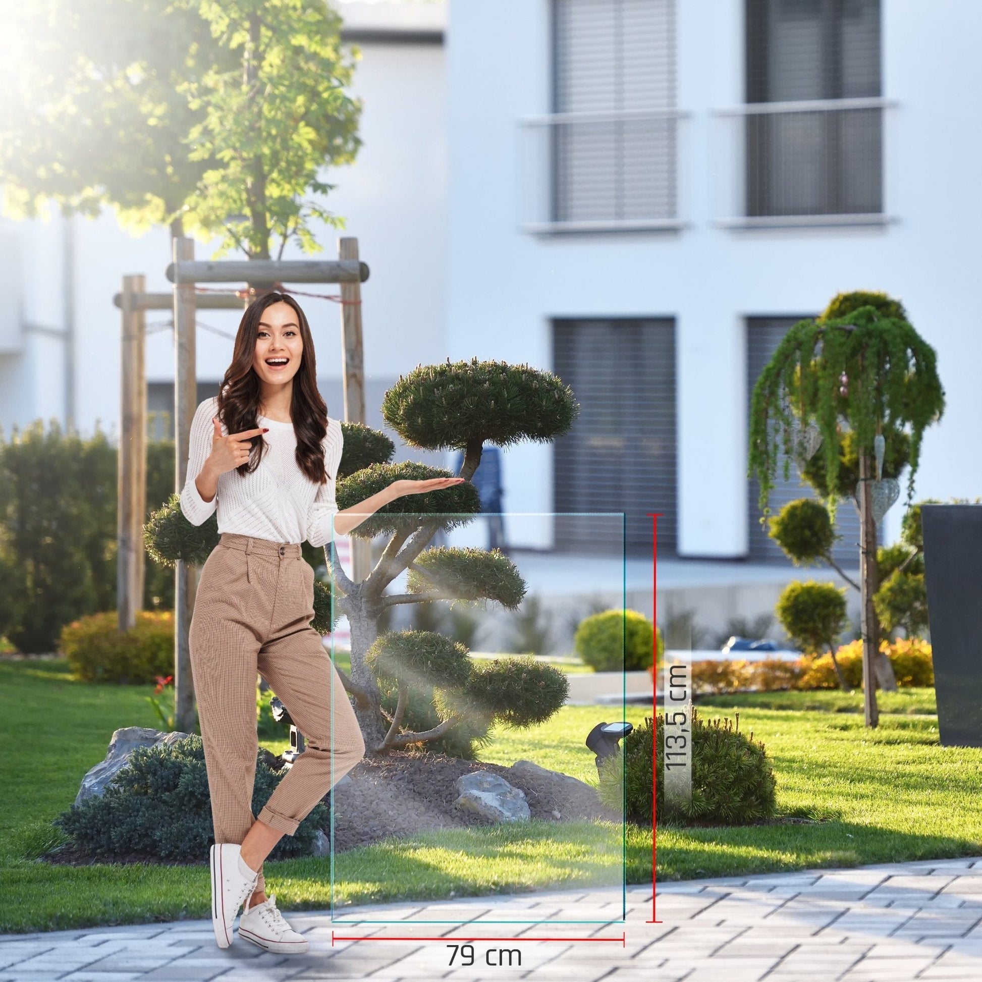 Windschutz Glas - Glaszaun Klarglas PG4 - Glaszaun